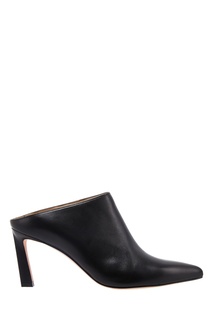 Черные кожаные мюли Mira Stuart Weitzman