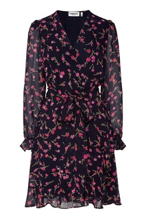 Платье мини с запахом и цветочным принтом Essentiel Antwerp