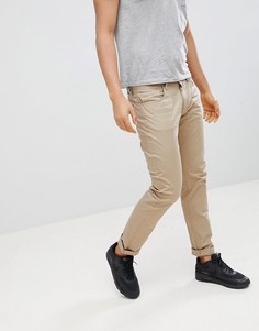Эластичные узкие габардиновые брюки с 5 карманами Armani Exchange J13 - Рыжий