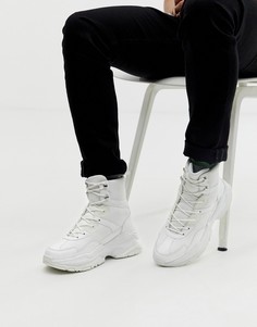 Белые высокие кроссовки на толстой подошве ASOS DESIGN - Белый