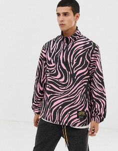 Розовая куртка с капюшоном и тигровым принтом Tiger of Sweden Jeans - Розовый