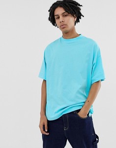 Синяя oversize-футболка COLLUSION - Зеленый