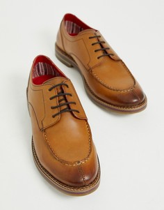Светло-коричневые туфли на шнуровке Base London Constable - Рыжий