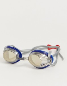 Серебристые зеркальные очки для плавания Nike Swimming Remora 93011-044 - Серебряный