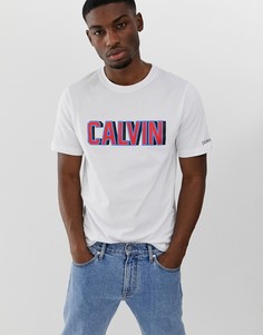 Футболка классического кроя с логотипом Calvin Klein - Белый