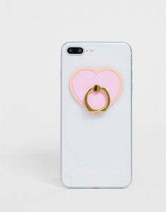 Подставка-кольцо для телефона с сердцем Typo - Мульти