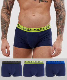 Набор из 3 боксеров-брифов BOSS - Темно-синий