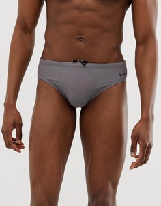 Серые плавки с большим логотипом эксклюзивно от Nike Swimming NESS9098-071 - Серый