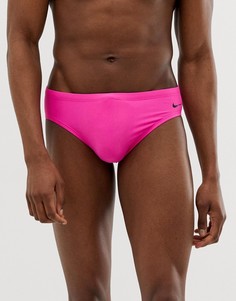 Розовые плавки с большим логотипом эксклюзивно от Nike Swimming NESS9098-654 - Розовый