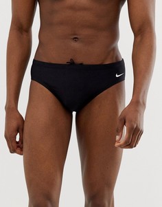 Черные плавки с большим логотипом эксклюзивно от Nike Swimming NESS9098-001 - Черный