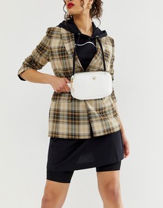 Стеганая сумка-кошелек на пояс АSOS DESIGN - Белый