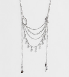Серебристое ожерелье в несколько рядов с колокольчиками Sacred Hawk - Серебряный