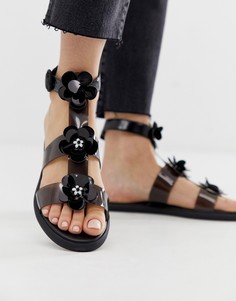 Прозрачные сандалии Juicy Couture - Черный