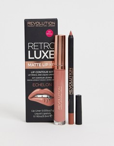 Карандаш для губ и помада Revolution Retro Luxe - Розовый