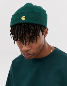 Зеленая шапка-бини Carhartt WIP Chase - Зеленый