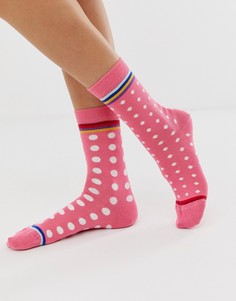 Розовые носки в горошек PS Paul Smith Irene - Розовый
