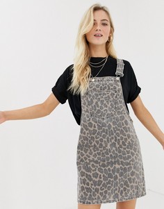 Джинсовое платье с леопардовым принтом Only - Мульти