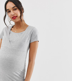 Серая футболка для кормления New Look Maternity - Серый