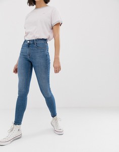 Синие джинсы скинни с классической талией Pull&Bear - Синий