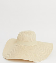 Соломенная шляпа с широкими полями South Beach - Бежевый