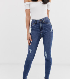Джинсы с классической талией River Island Petite Harper - Синий