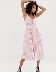 Платье макси в полоску Pepe Jeans Simonetta - Красный