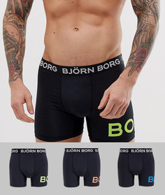 Набор из 3 боксеров-брифов Bjorn Borg Performance - Черный