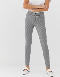 Брюки в черно-белую клетку Esprit - Мульти