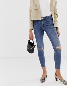 Выбеленные джеггинсы River Island Molly Serena - Черный