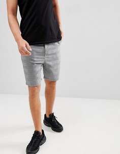 Серые шорты в клетку Pull&Bear Tailored - Серый