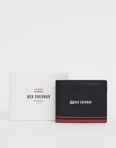 Бумажник с красной и черной отделкой Ben Sherman - Черный