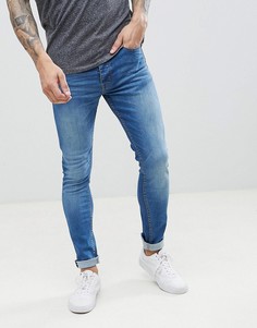 Синие супероблегающие джинсы Threadbare - Синий