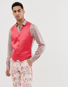 Приталенный жилет цвета розовой фуксии ASOS EDITION - Розовый