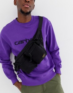 Черная сумка-кошелек на пояс в стиле милитари Carhartt WIP - Черный