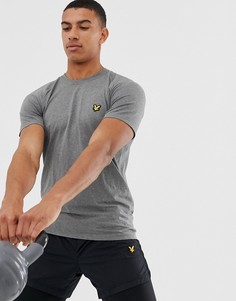 Серая меланжевая бесшовная футболка для бега Lyle & Scott Fitness - Серый