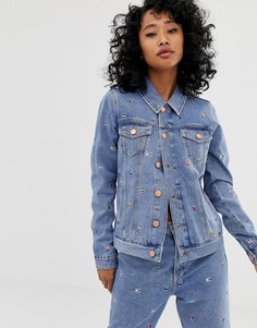 Куртка с вышивкой Tommy Jeans - Синий