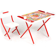 Набор мебели Дэми №у3-05 evro Львенок и Черепаха, (бел/красн) Demi