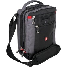 Сумка Wenger Сумка-планшет Wenger Vertical Boarding Bag, черная/серая, 22х9х29 см , шт