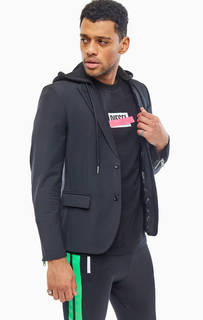 Полушерстяной пиджак со съемным капюшоном Diesel