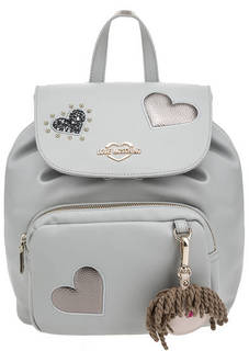 Вместительный рюкзак с декоративной отделкой Love Moschino