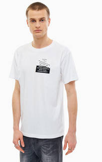 Хлопковая футболка с принтом в виде надписей Diesel