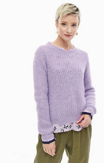 Фиолетовый свитер фактурной вязки Cinque