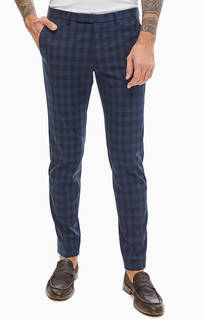 Зауженные брюки в клетку Cinque