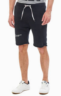 Черные хлопковые шорты с принтом Replay