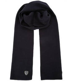 Шарф синего цвета с нашивкой EA7