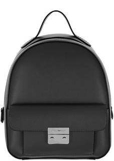 Рюкзак черного цвета с одним отделом на молнии Emporio Armani