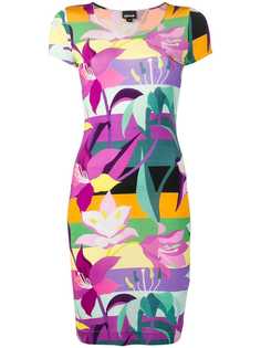 Just Cavalli платье-футболка с цветочным принтом