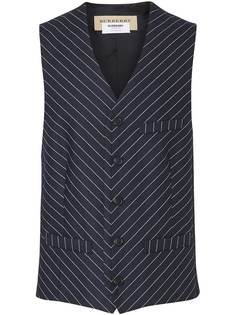 Burberry жилет в тонкую полоску