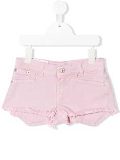 Dondup Kids джинсовые шорты с необработанными краями