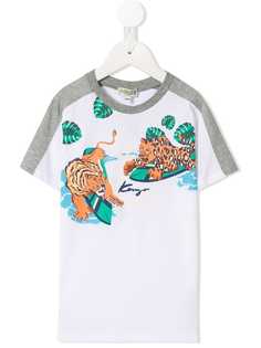 Kenzo Kids футболка с принтом
